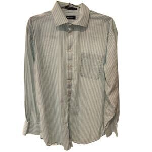 NAUTICA Dress Shirt Button-up Long Sleeves Men Sz 16 1/2 34/35 Slightly Used
